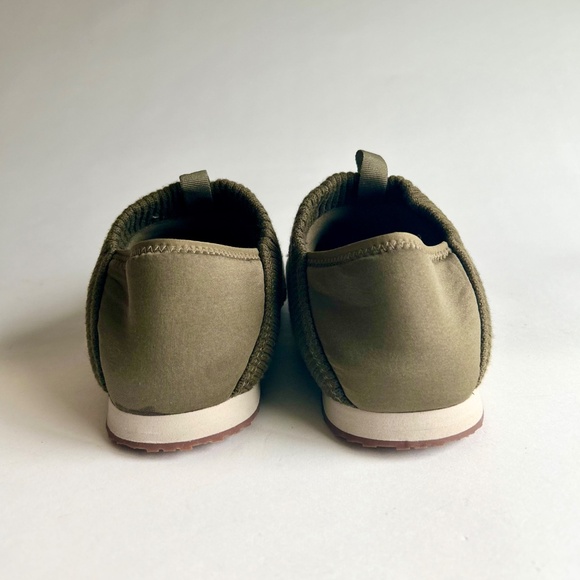 Men’s New Teva Olive Green Canvas Leather Rubber Outsole Sneakers Mules Size 10 - Picture 7 of 14